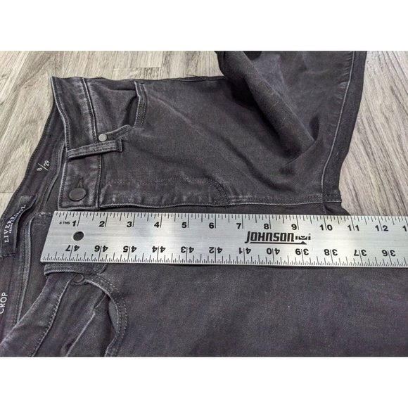 Liverpool Womens Size 8 / 29 Cropped Skinny Black Denim Jeans - Picture 10 of 11